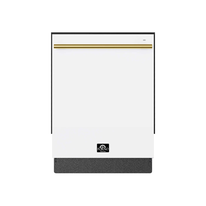 FORNO Romano Espresso 24" Built-In White Dishwasher, FDWBI8035-24WHT