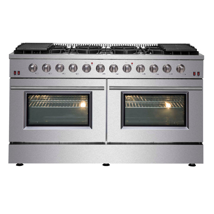 FORNO Galiano 60" Freestanding Gas Range, FFSGS6244-60