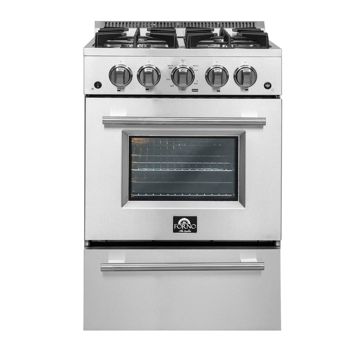 Forno Breno 24" Freestanding Gas Range, FFSGS6272-24