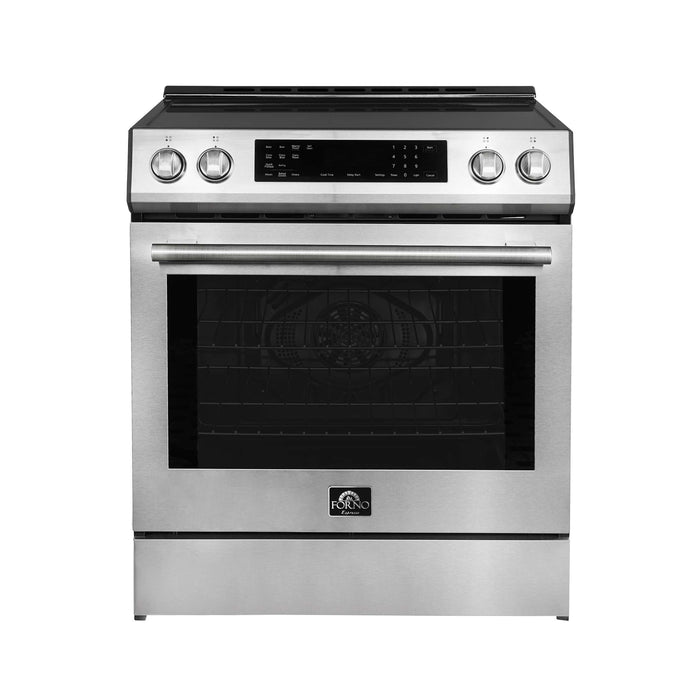 FORNO Donatello Espresso 30-Inch Slide-In Induction Range Stainless-Steel, FFSIN0905-30