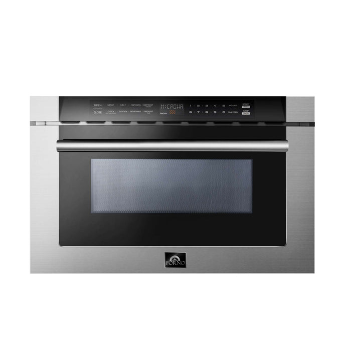 FORNO Capoliveri 24" Microwave Drawer in Stainless-Steel, FMWDR3000-24