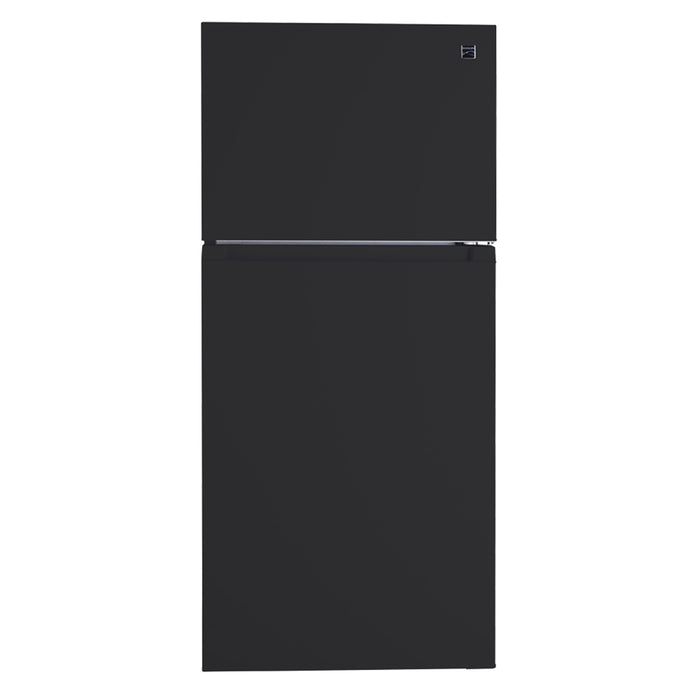 Kenmore 30 in. 18.1 cu.ft. Top Mount Refrigerator with Ice Maker & Pocket Handle- Black, KM4672319