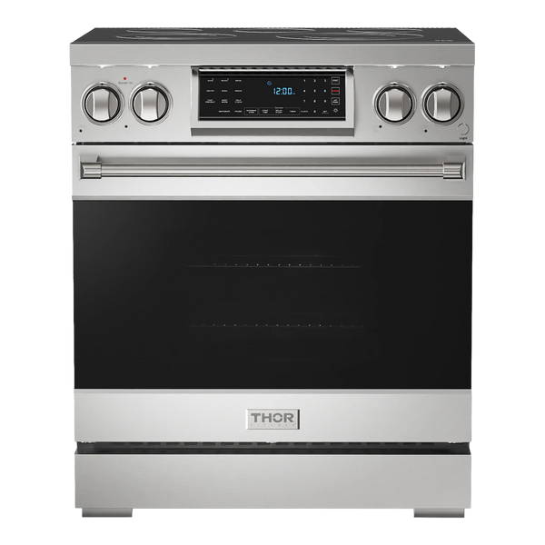 Gordon Ramsay by THOR Kitchen 30 in. Professional Electric Range with Tilt Panel Touch Control in Stainless Steel- RSE30