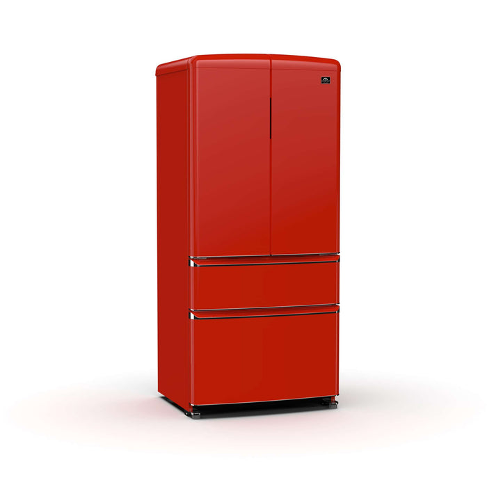Forno Luigi 18 cu.ft. French Door Refrigerator Red, Handle-Free Design, FFFFD1791-33RED