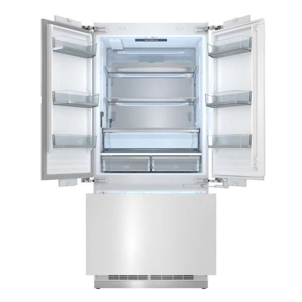 THOR Kitchen 36" Custom Panel Ready Built-In Refrigerator-  XRF3619BFP