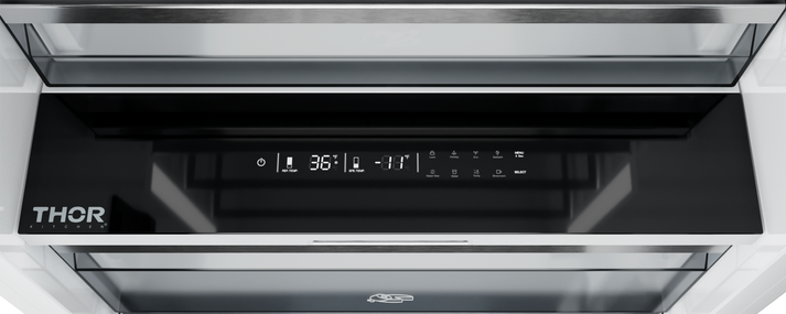 THOR Kitchen X-Series 30" 16.6 cu. ft. Stainless Steel Built-In Refrigerator Column with Interior Water Dispenser - XRF30CRF-SS