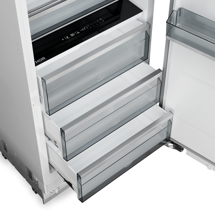 THOR Kitchen X-Series 30" 16.6 cu. ft. Stainless Steel Built-In Refrigerator Column with Interior Water Dispenser - XRF30CRF-SS