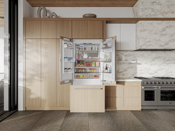 THOR Kitchen 36" Custom Panel Ready Built-In Refrigerator-  XRF3619BFP