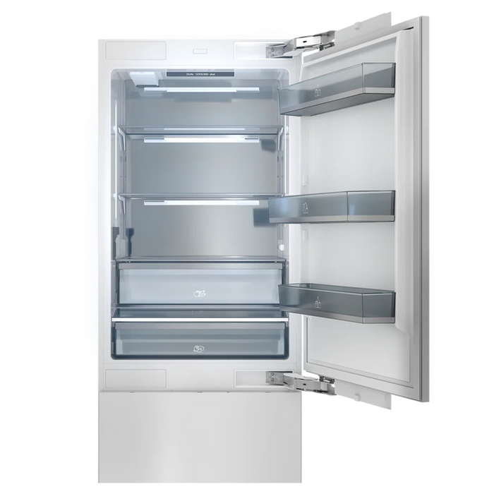 THOR Kitchen 30" Bottom Mount Refrigerator Built-In Stainless-Steel - XRF3016BBP-SS