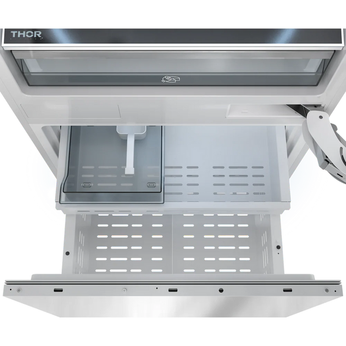 THOR Kitchen 30" Bottom Mount Refrigerator Built-In Stainless-Steel - XRF3016BBP-SS