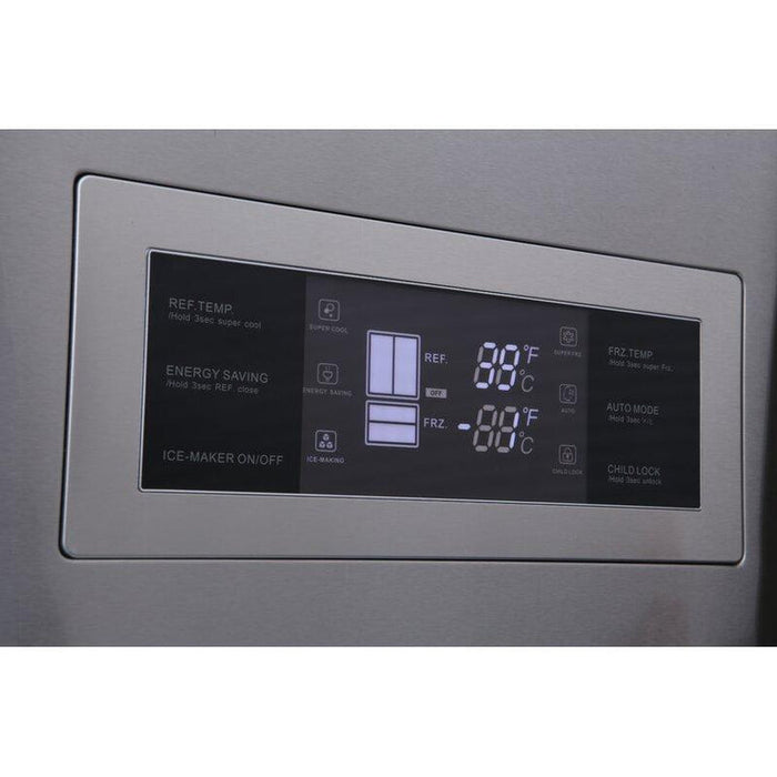 Thor Kitchen 36 in. Counter Depth French Door Freestanding Refrigerator- Stainless Steel, HRF3601F