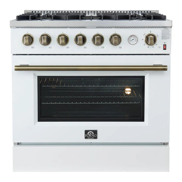 36 Inch White Gas Ranges