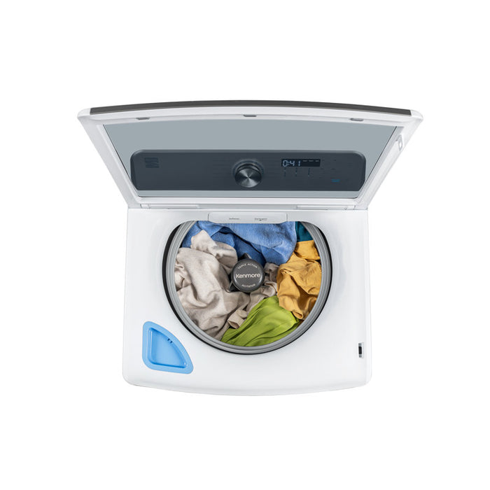 Kenmore, 4.4 cu. ft. Top-Load Washer with Triple Action® Agitator- White, KM2629162