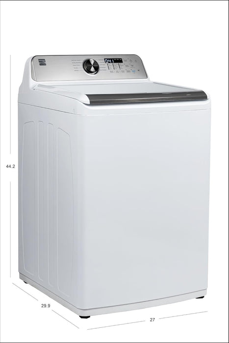 Kenmore, 4.5 cu. ft. Top-Load Washer with Triple Action® Impeller - White, KM2629262