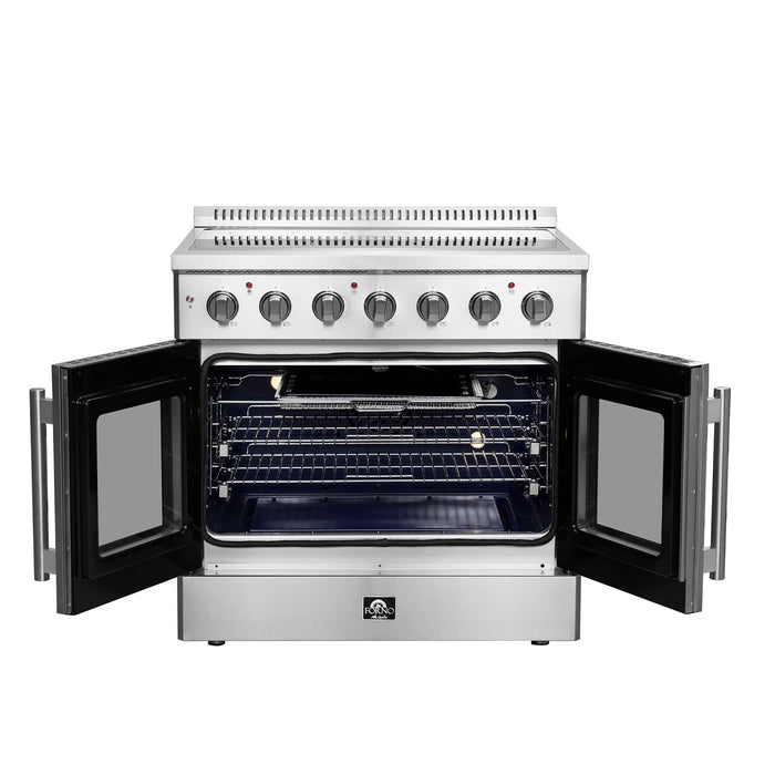 Forno Galiano 36" Freestanding French Door Electric Range, FFSEL6917-36