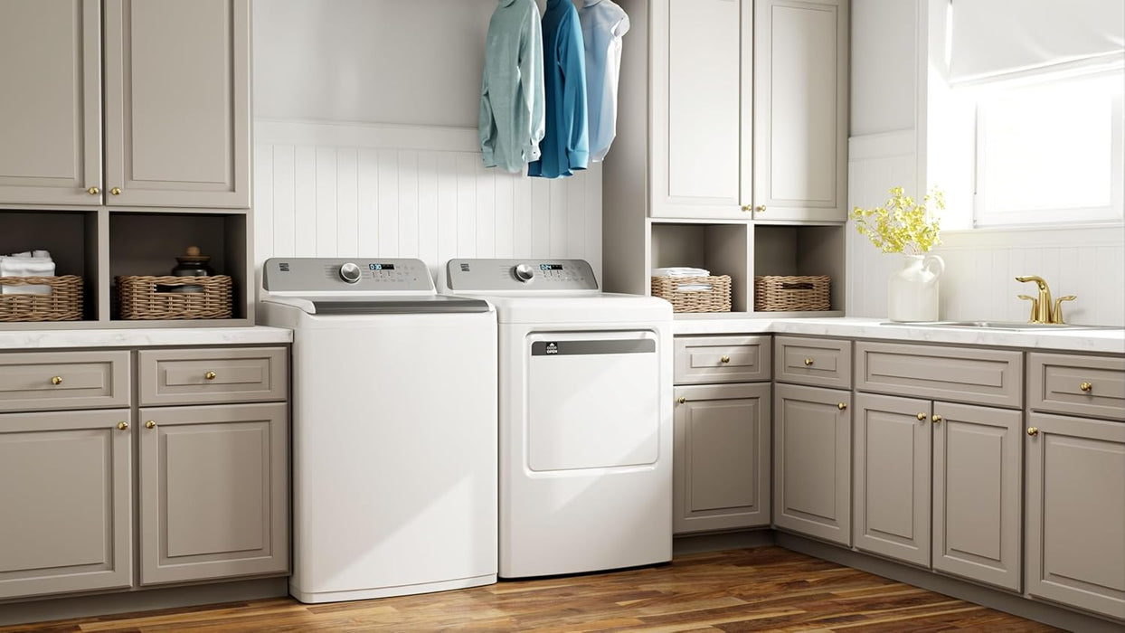Kenmore, 4.5 cu. ft. Top-Load Washer with Triple Action® Impeller - White, KM2629262