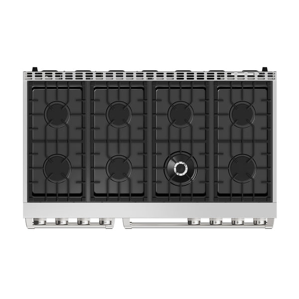 THOR Kitchen Contemporary 48" Propane Gas Range with Convection Oven and 8 Sealed Burners in Stainless Steel- ARG48LP