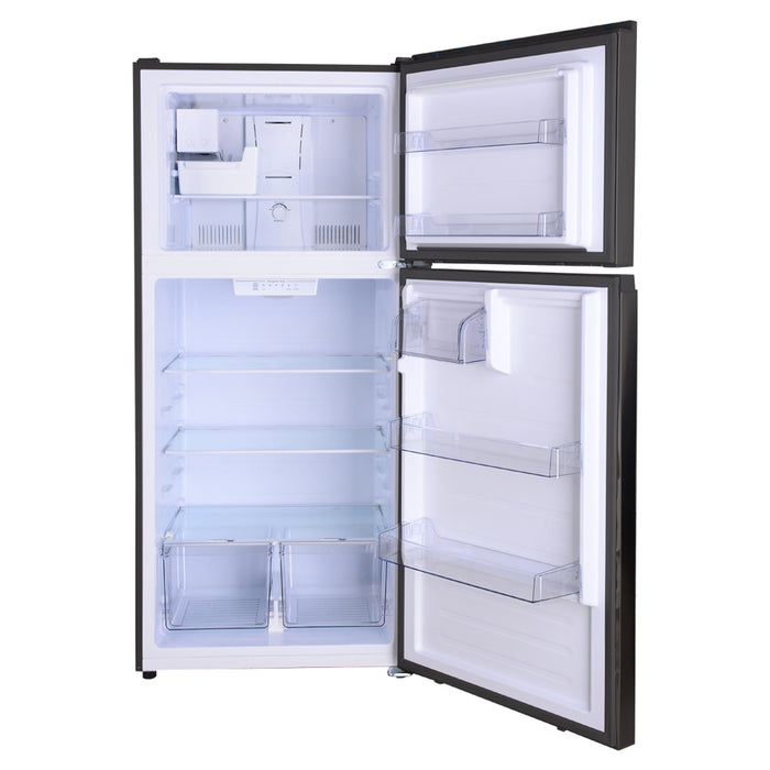 Kenmore 30 in. 18.1 cu.ft. Top Mount Refrigerator with Ice Maker & Pocket Handle- Black, KM4672319
