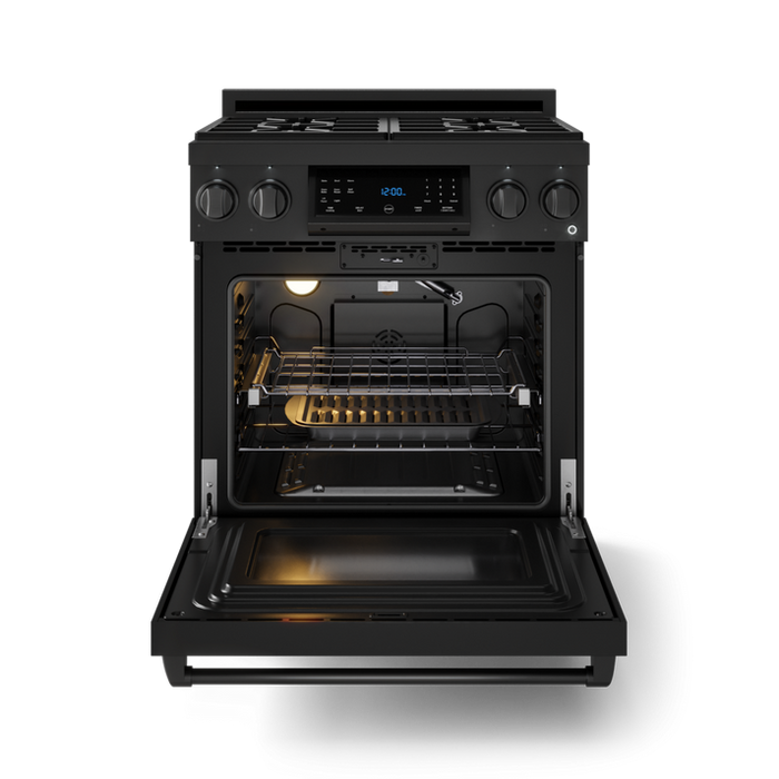 Thor Kitchen Gordon Ramsay Series 30 in. Professional Gas Range with Tilt Panel Touch Control in Black, RSG30B