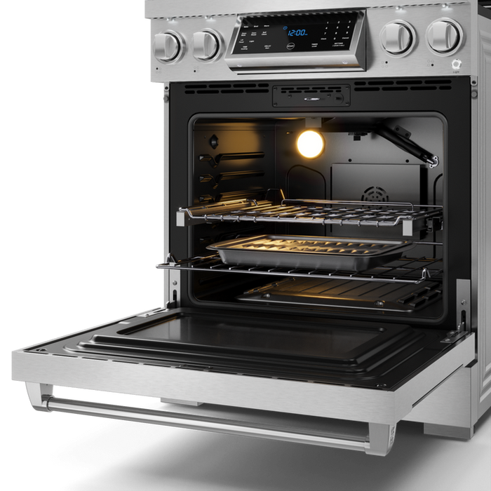 Thor Kitchen Gordon Ramsay Series 30 in. Professional Gas Range with Tilt Panel Touch Control in Stainless Steel, RSG30