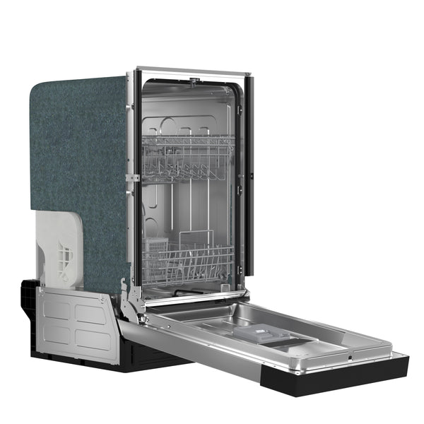 FORNO Polo 18" Built-in Dishwasher in Stainless Steel- FDWBI8041-18S