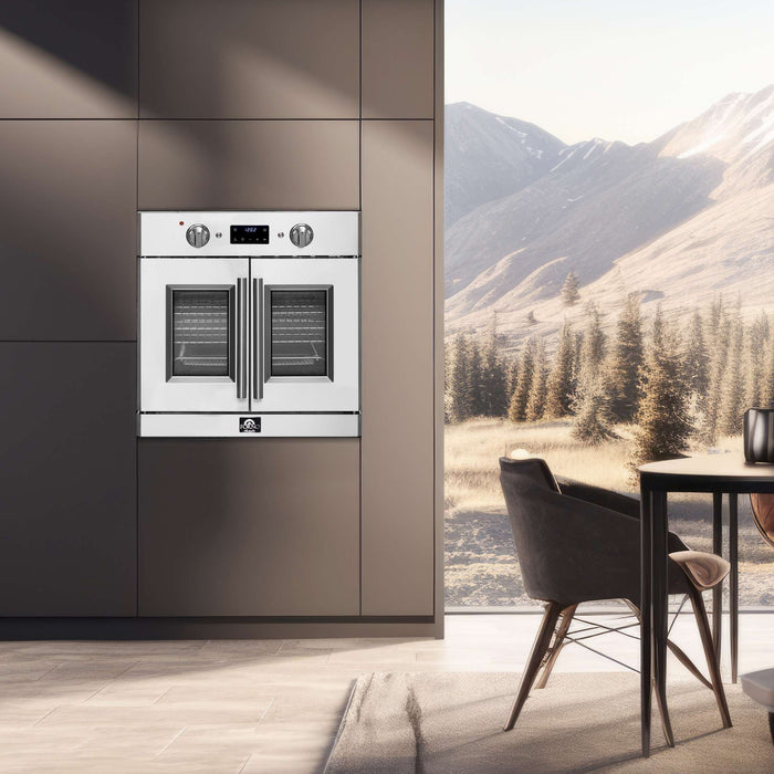 Forno Gallico 30" Electric French Door Wall Oven, FBOEL1371-30