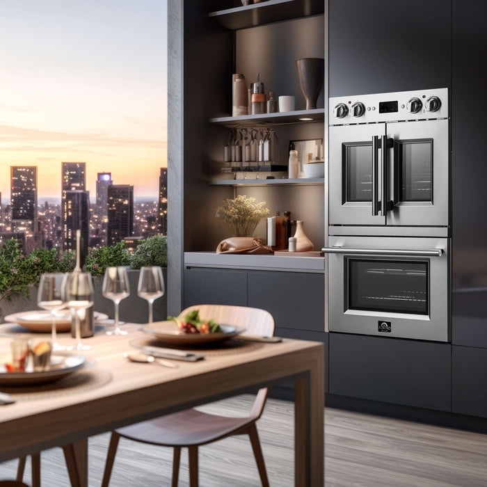 Forno Gallico 30" Electric French Door Double Oven, FBOEL1388-30