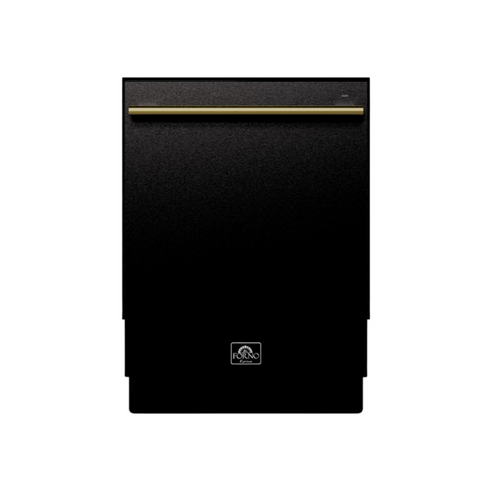 FORNO Romano Espresso 24" Built-In Black Dishwasher, FDWBI8035-24BLK