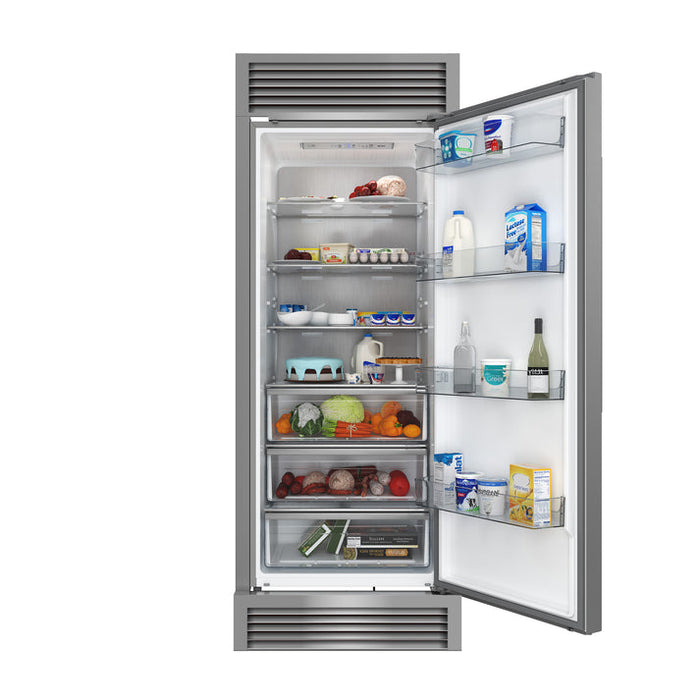 FORNO Maderno 32" 13.6 cu.ft. Right Swing Convertible Refrigerator and Freezer with Modern Trim Kit in Stainless Steel- FFFFD1722-32RSG