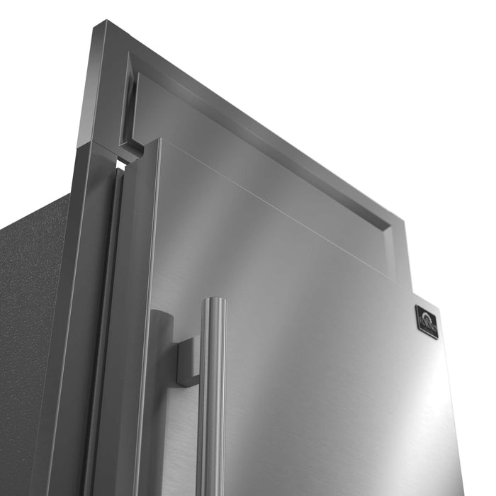 Forno Maderno 28" Built-In Convertible Refrigerator, 13.6 cu.ft. Right Swing with Decorative Grill - 32" Wide, FFFFD1722-32RS