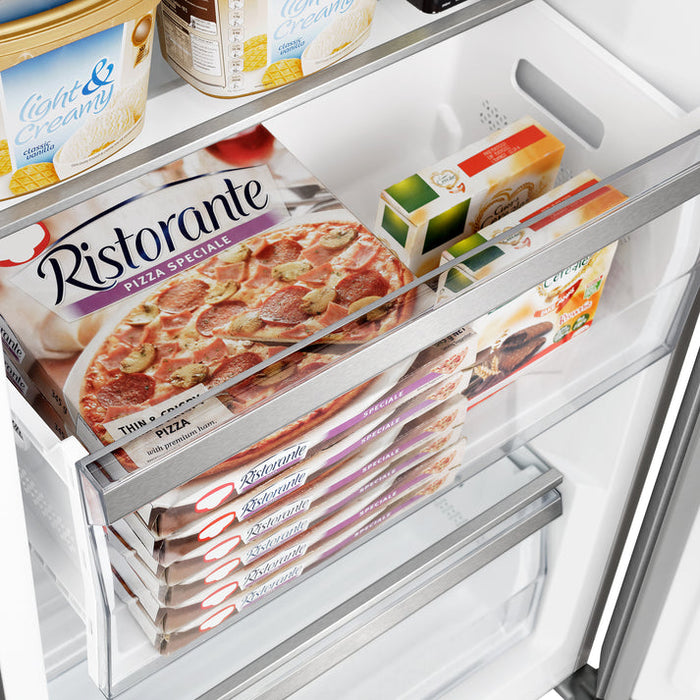 FORNO Maderno 32" 13.6 cu.ft. Right Swing Convertible Refrigerator and Freezer with Modern Trim Kit in Stainless Steel- FFFFD1722-32RSG