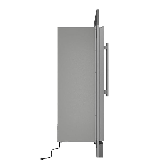 FORNO Maderno 32" 13.6 cu.ft. Right Swing Convertible Refrigerator and Freezer with Modern Trim Kit in Stainless Steel- FFFFD1722-32RSG