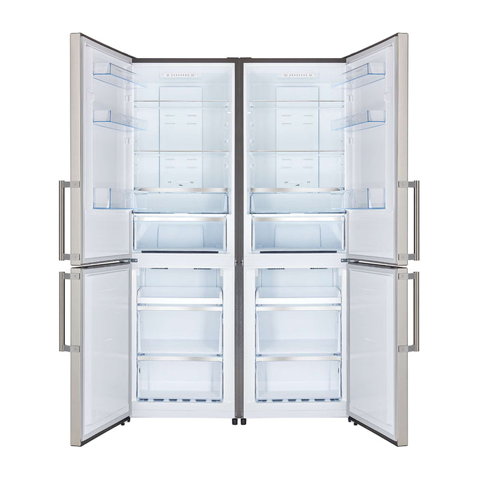 Forno Guardia 46.8" - Two 23.6" Bottom Freezer Refrigerators, Total of 21.6 cu.ft, FFFFD1778-48S