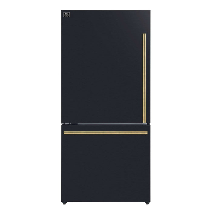 Forno Milano Espresso 31" Black with Ice Maker, FFFFD1786-31BLK