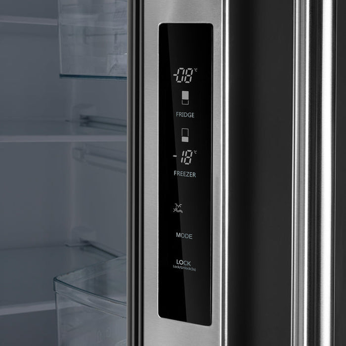 FORNO Gallipoli 30" 17.5 cu. ft. French Door Refrigerator in Stainless Steel with Ice Maker- FFFFD1974-31SB