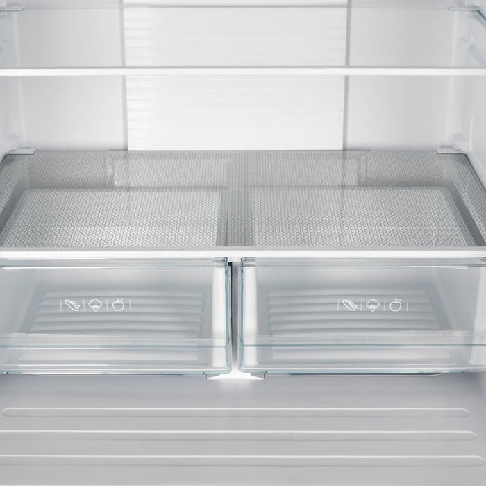 FORNO Gallipoli 30" 17.5 cu. ft. French Door Refrigerator in Stainless Steel with Ice Maker- FFFFD1974-31SB