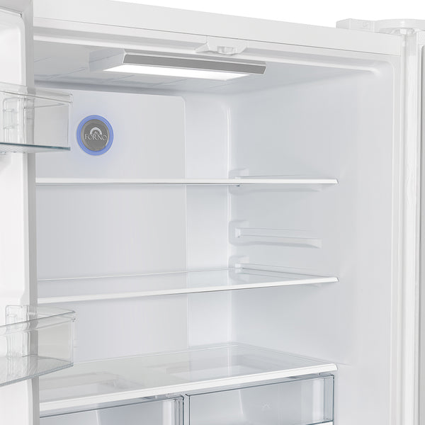 Forno Moena Espresso 36" French Door Refrigerator in White, 19.2 cu. ft, FFRBI1820-36WHT
