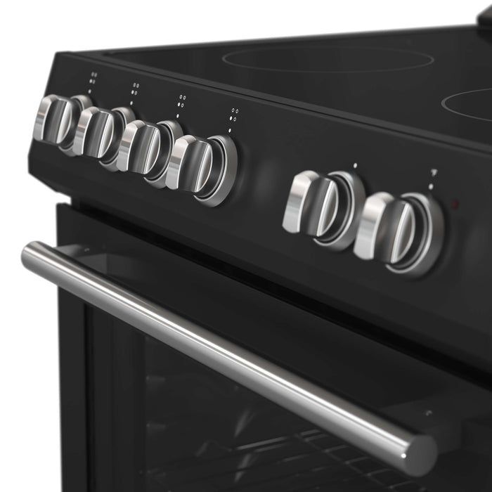 Forno Leonardo Espresso 30" Electric Range Black, FFSEL6012-30BLK