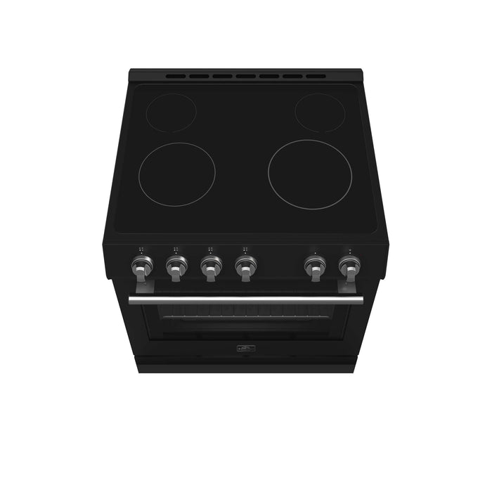 Forno Leonardo Espresso 30" Electric Range Black, FFSEL6012-30BLK
