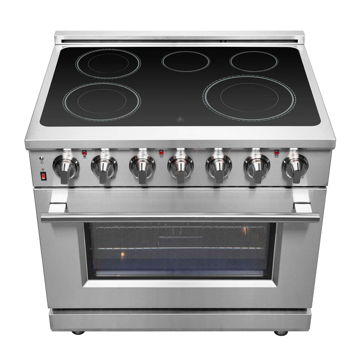Forno Massimo 36" Freestanding Chef Door Electric Range, FFSEL6020-36