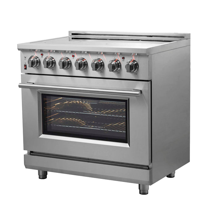 Forno Massimo 36" Freestanding Chef Door Electric Range, FFSEL6020-36