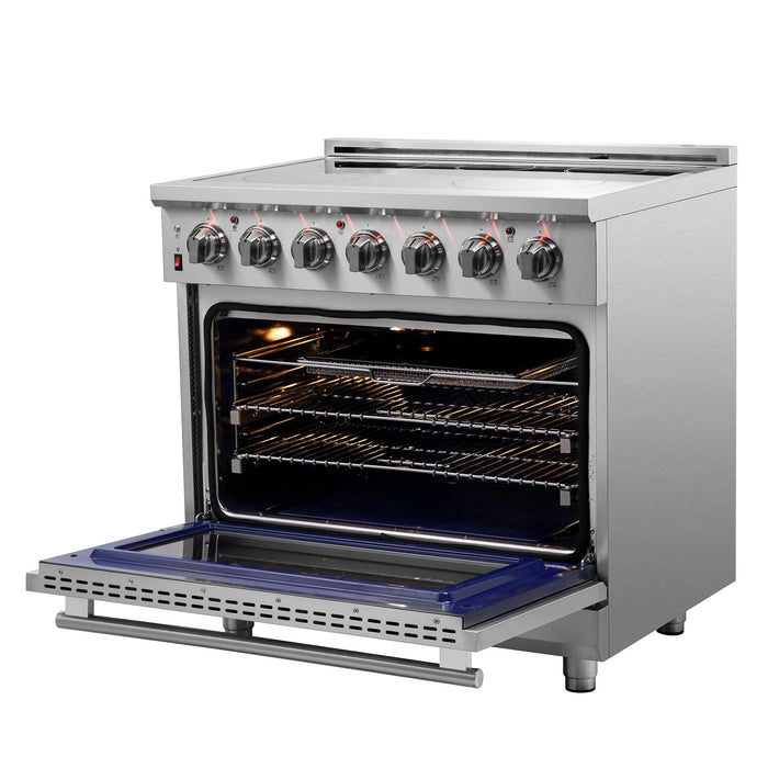 Forno Massimo 36" Freestanding Chef Door Electric Range, FFSEL6020-36