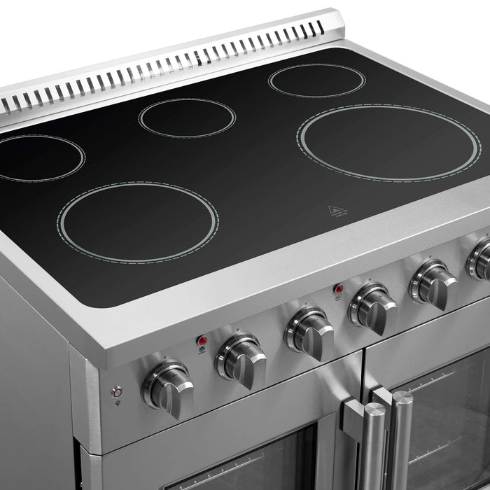 Forno Galiano 36" Freestanding French Door Electric Range, FFSEL6917-36