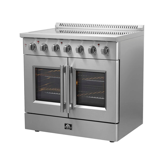 Forno Galiano 36" Freestanding French Door Electric Range, FFSEL6917-36