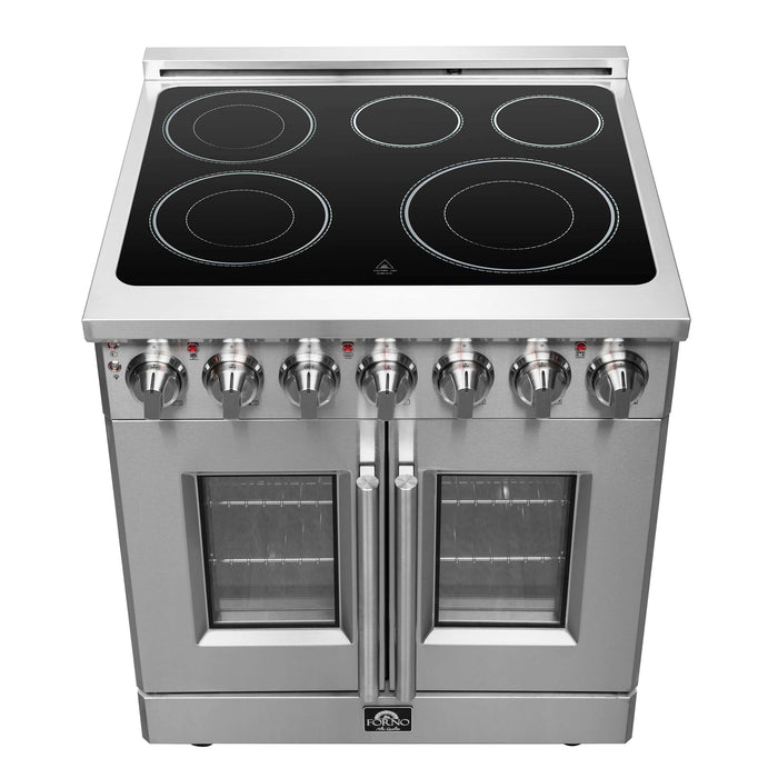 Forno Massimo 30" Freestanding French Door Electric Range, FFSEL6955-30