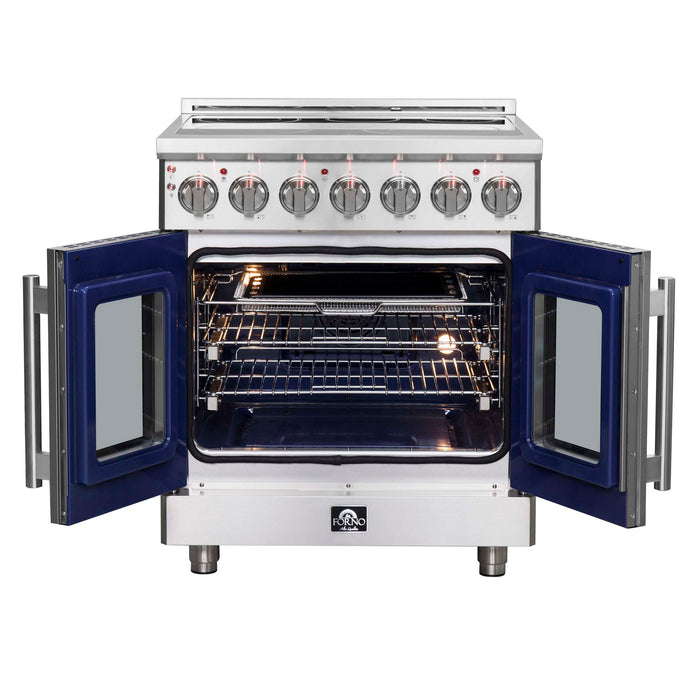 Forno Massimo 30" Freestanding French Door Electric Range, FFSEL6955-30