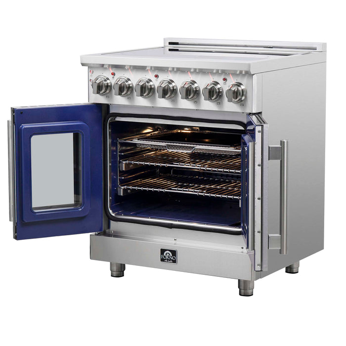 Forno Massimo 30" Freestanding French Door Electric Range, FFSEL6955-30