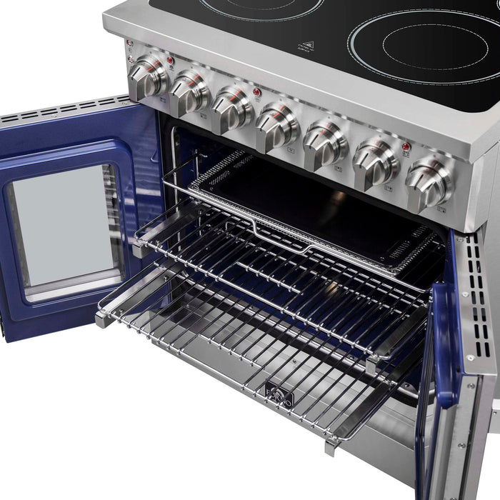 Forno Massimo 30" Freestanding French Door Electric Range, FFSEL6955-30