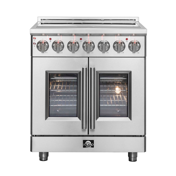 Forno Massimo 30" Freestanding French Door Electric Range, FFSEL6955-30