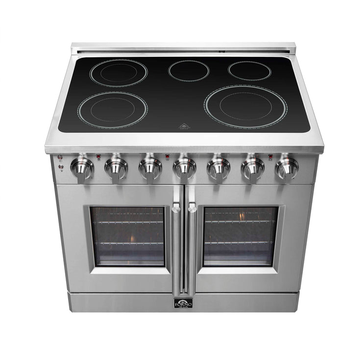 Forno Massimo 36" Freestanding French Door Electric Range, FFSEL6955-36